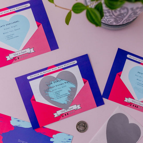 Couples Activity Book, Quizzes, and Scratch Date Cards Set