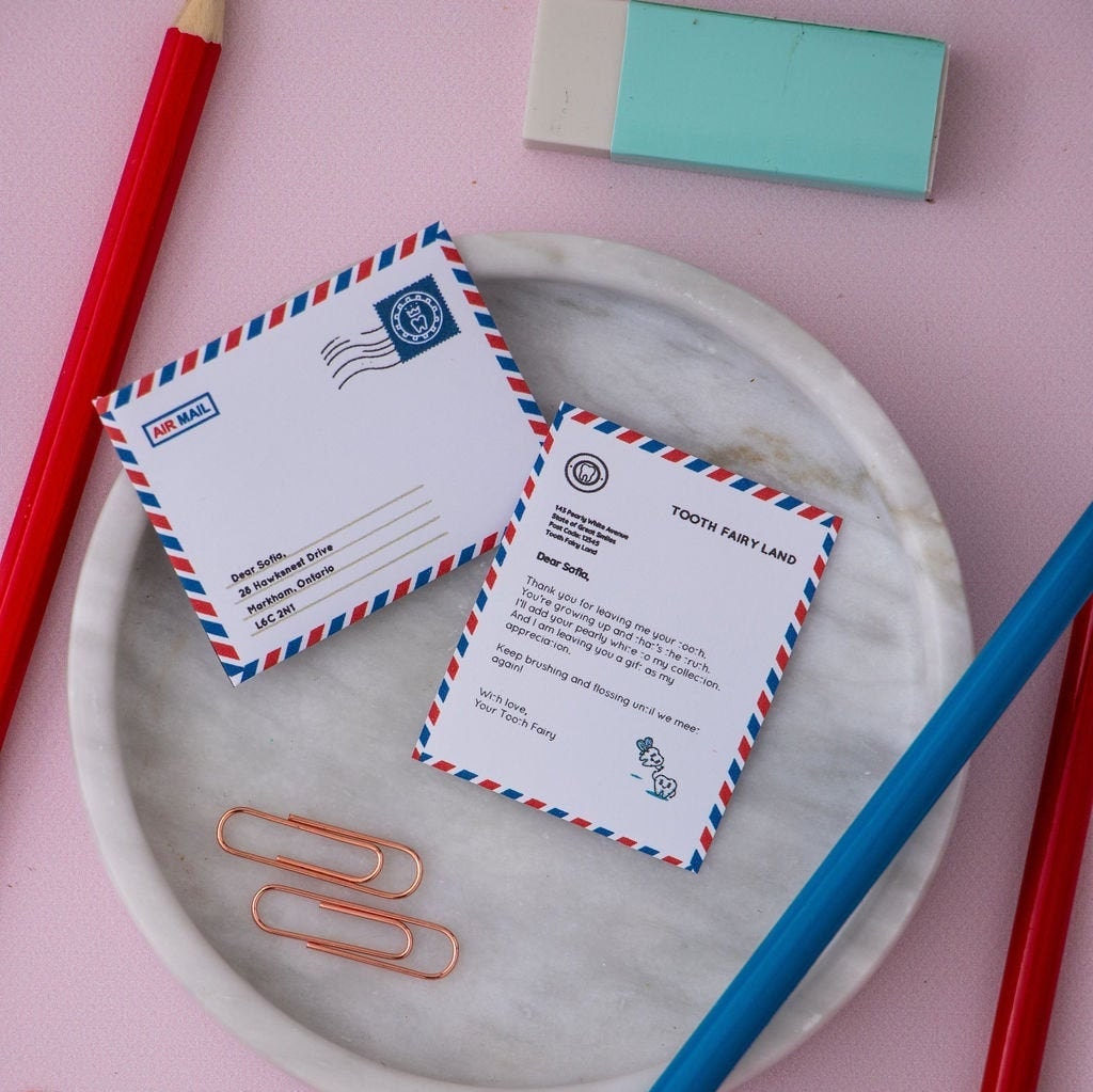 Mini Tooth Fairy Letter & Envelope Printable (Editable PDF)
