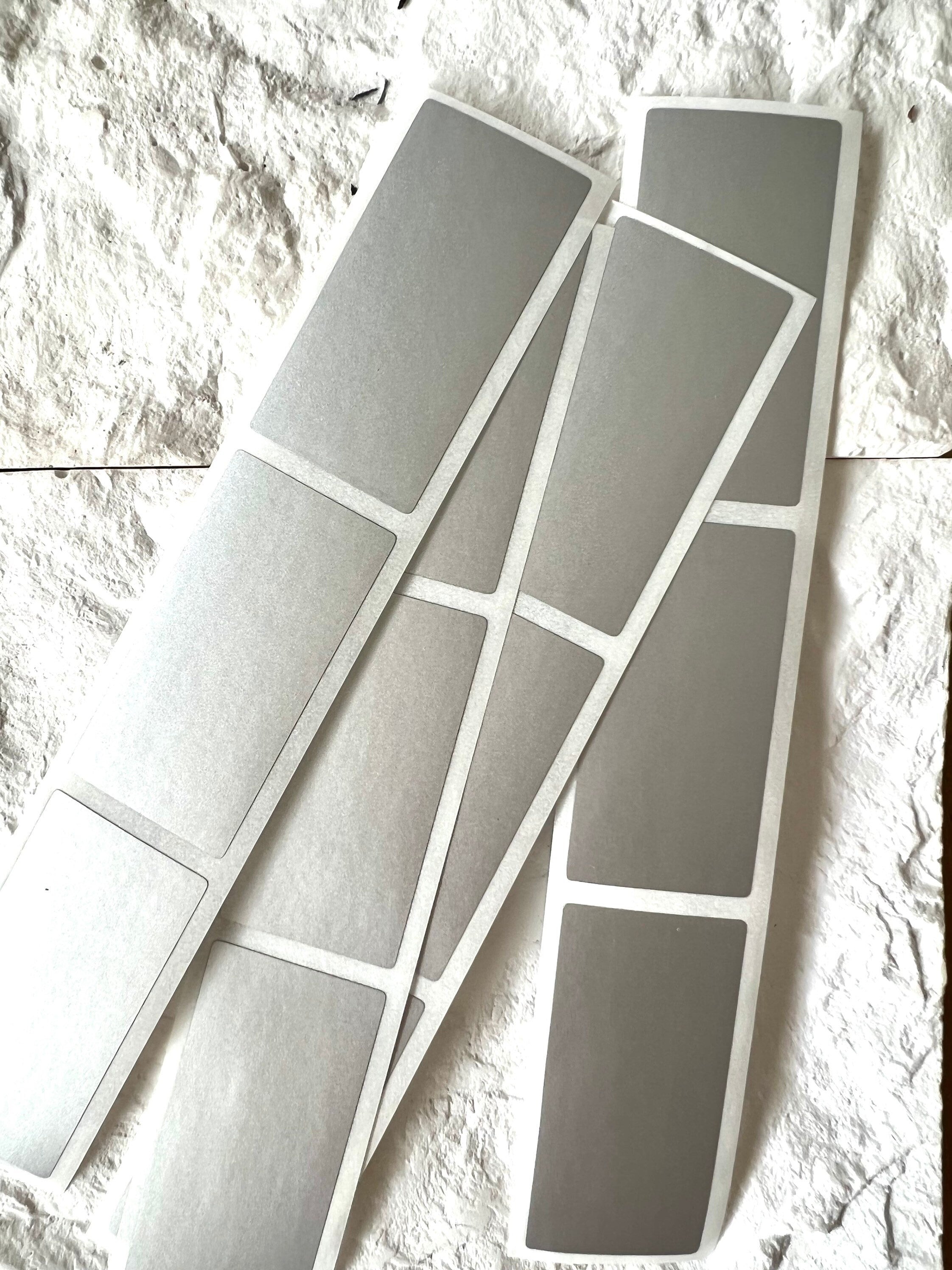 Scratch and Reveal Stickers Silver Small