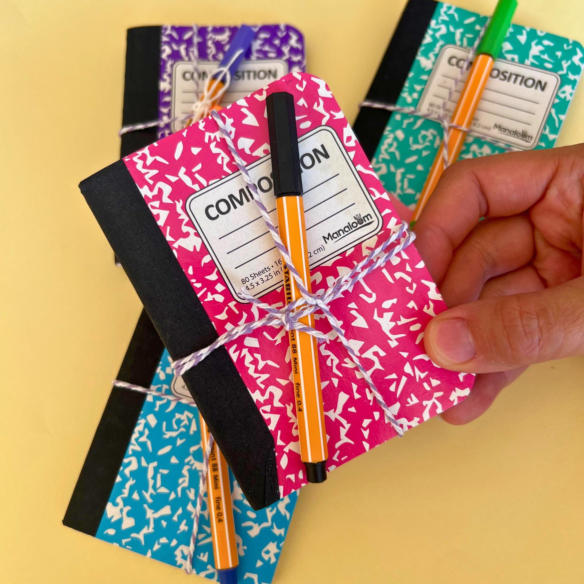 Mini Composition Notebooks and Mini Pen Teacher Gifts Custom Educator Gift Best Teacher Gift Mini Gift for Teachers