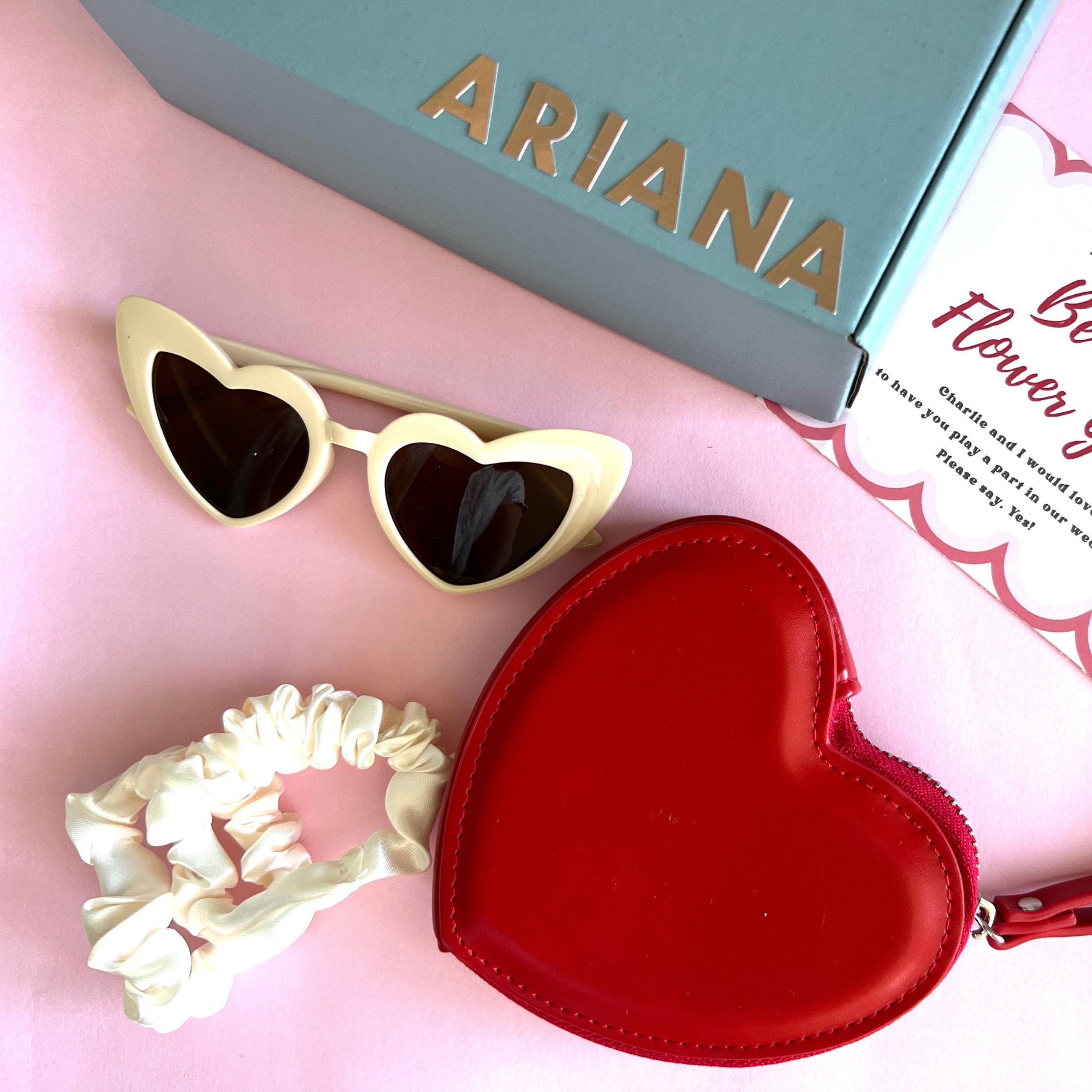 Flower Girl Proposal Gift Box: Retro 70s Wedding Theme, Personalized