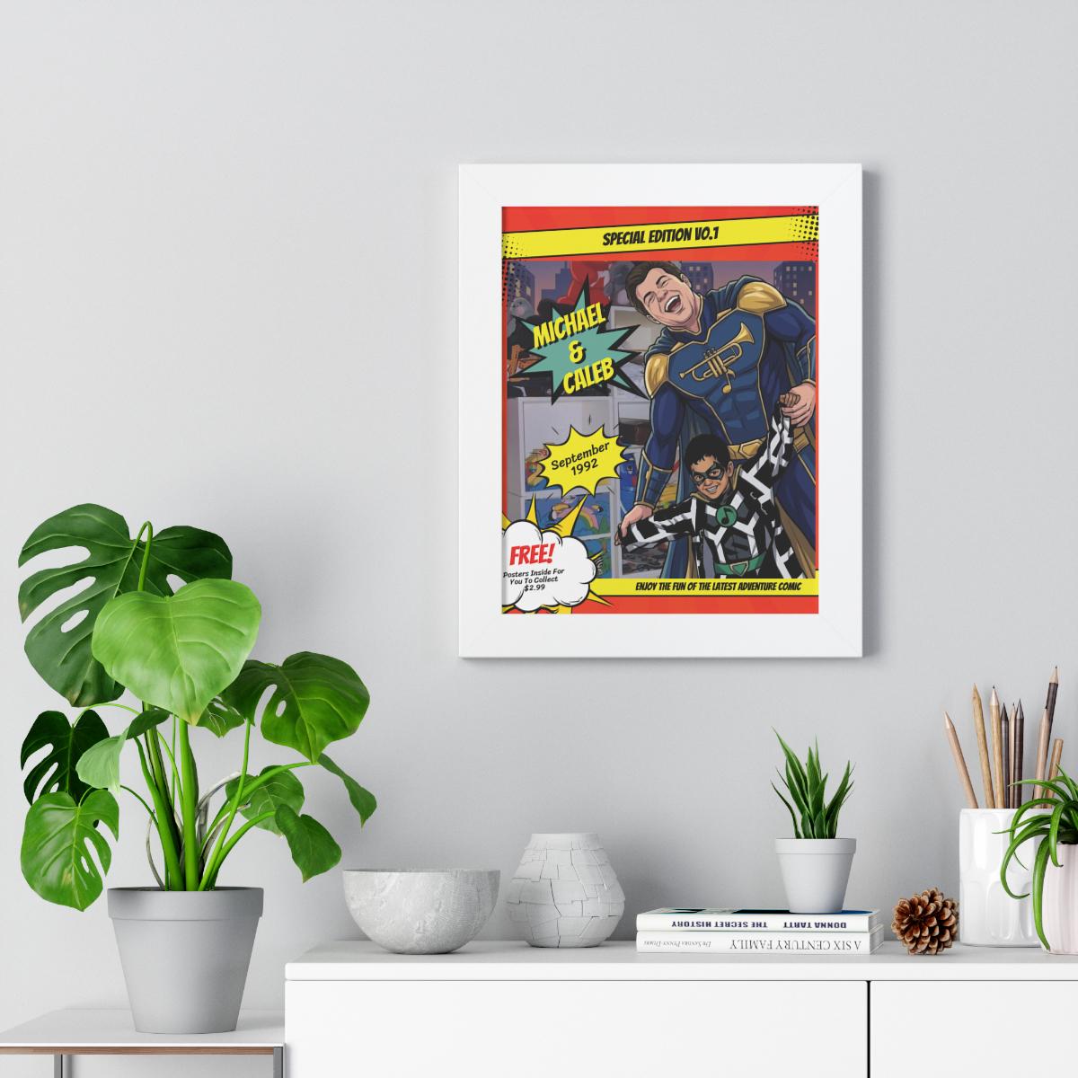 Custom Superhero Comic Book Cover Portrait