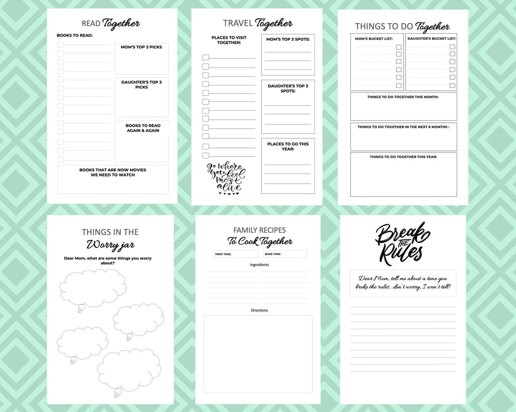 Mom and Daughter Printable Bundle