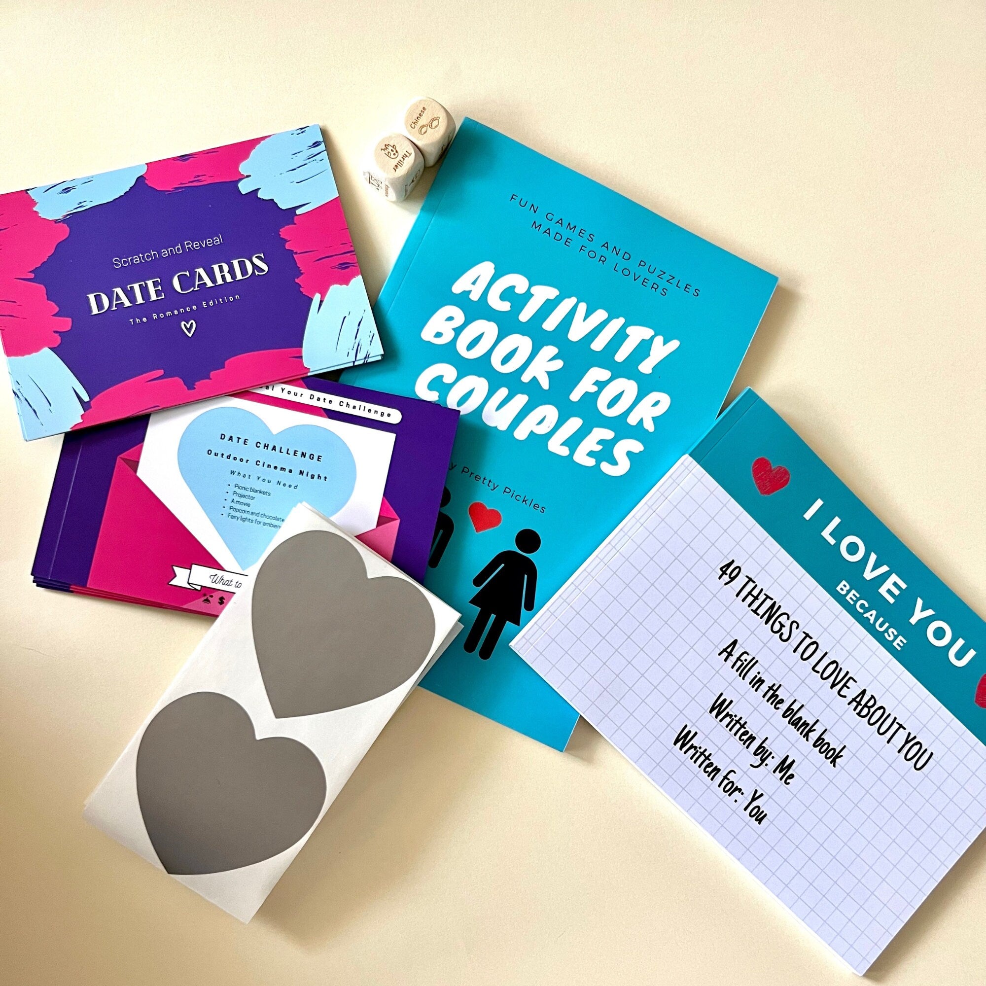 Date Night Activity Box: Romantic Couple Gift, Paper Anniversary