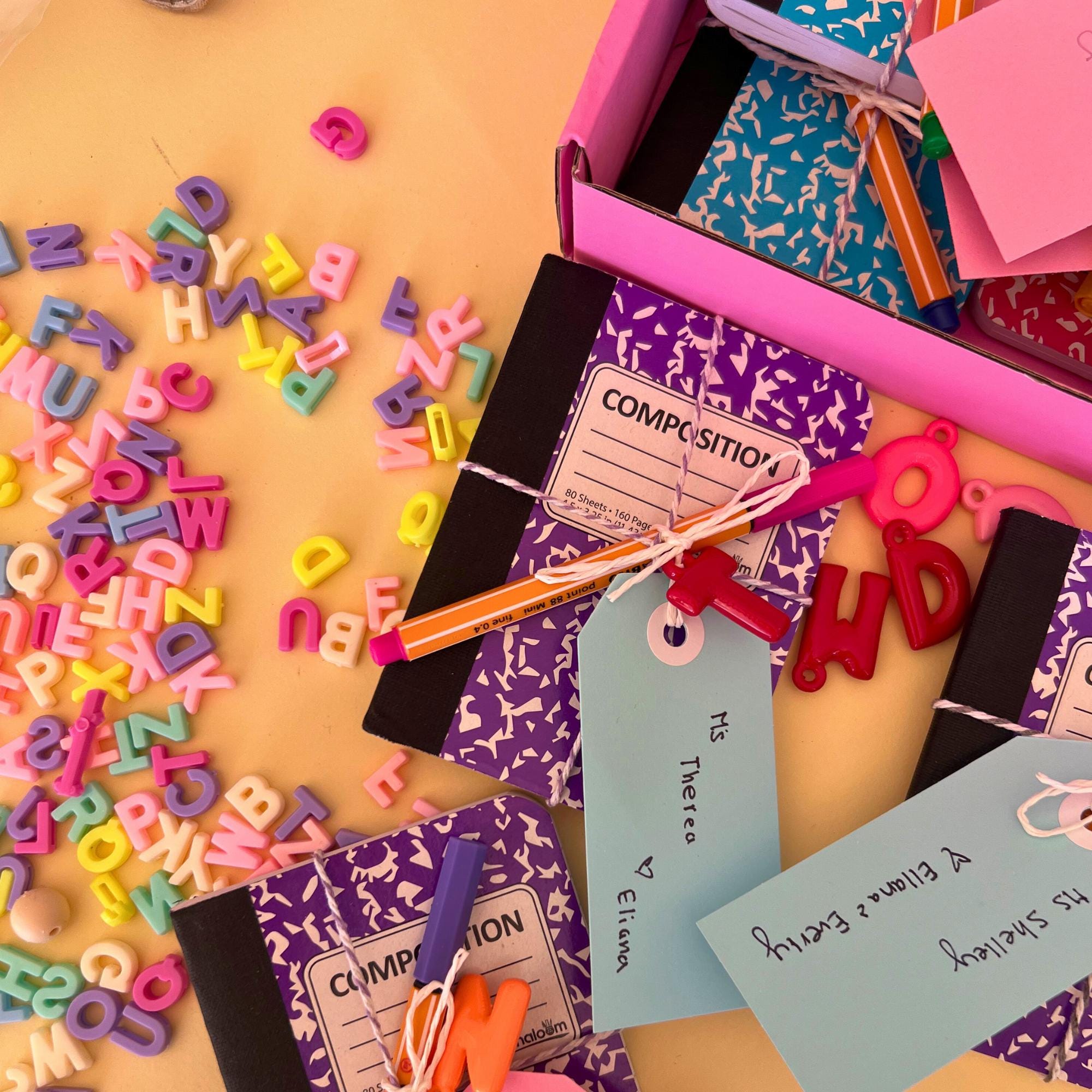 Mini Composition Notebooks and Mini Pen Teacher Gifts Custom Educator Gift Best Teacher Gift Mini Gift for Teachers