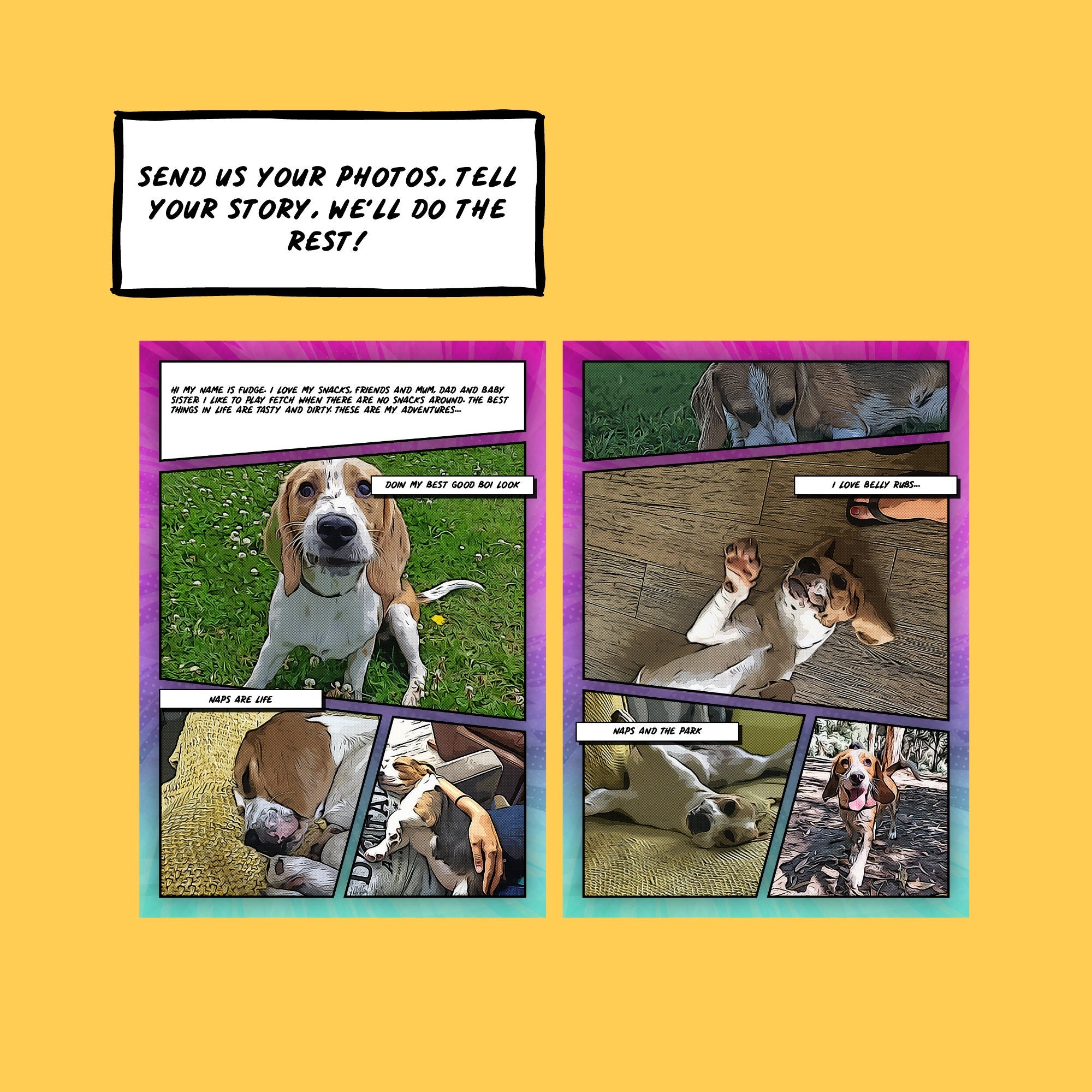 Custom Dog Comic Book: Personalized Pet Memorial Gift