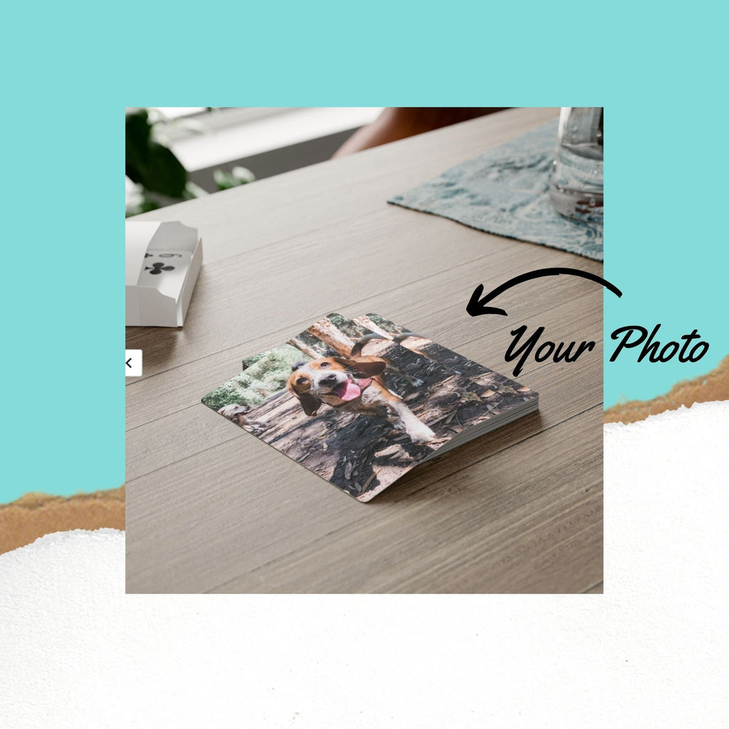 Custom Pet Photo Playing Cards, Memorial Gift