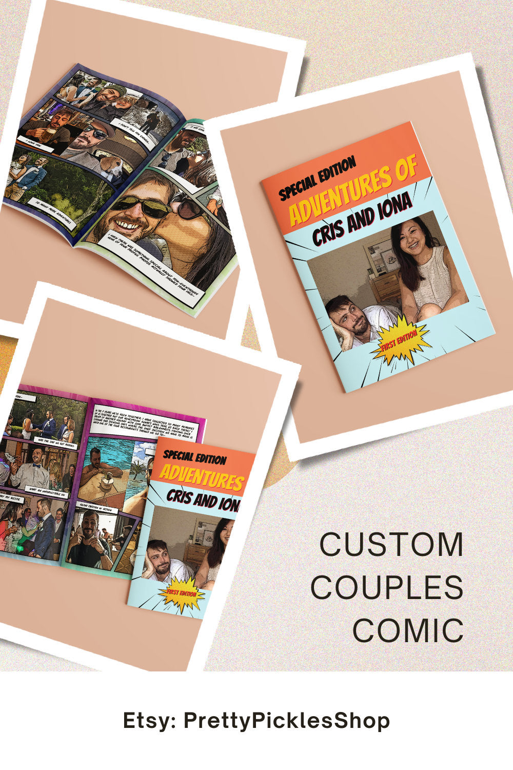 Personalized Comic Book: Custom Adventure Anniversary Gift