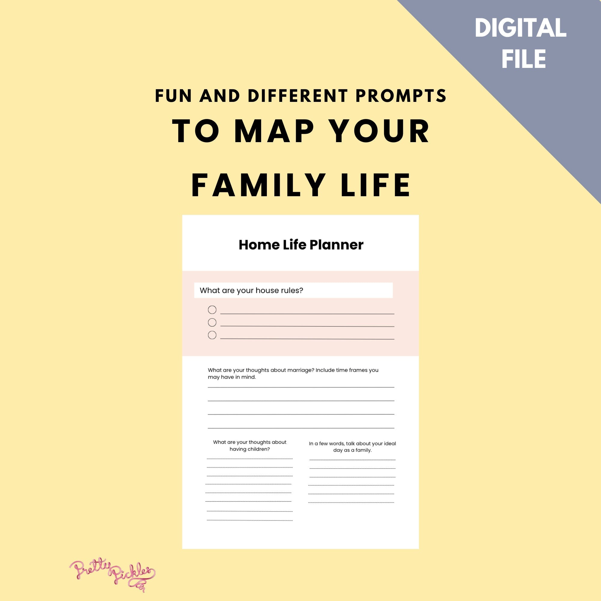 Couples Life Planner Bundle: Relationship Journal, Budget Spreadsheet (Digital Download)