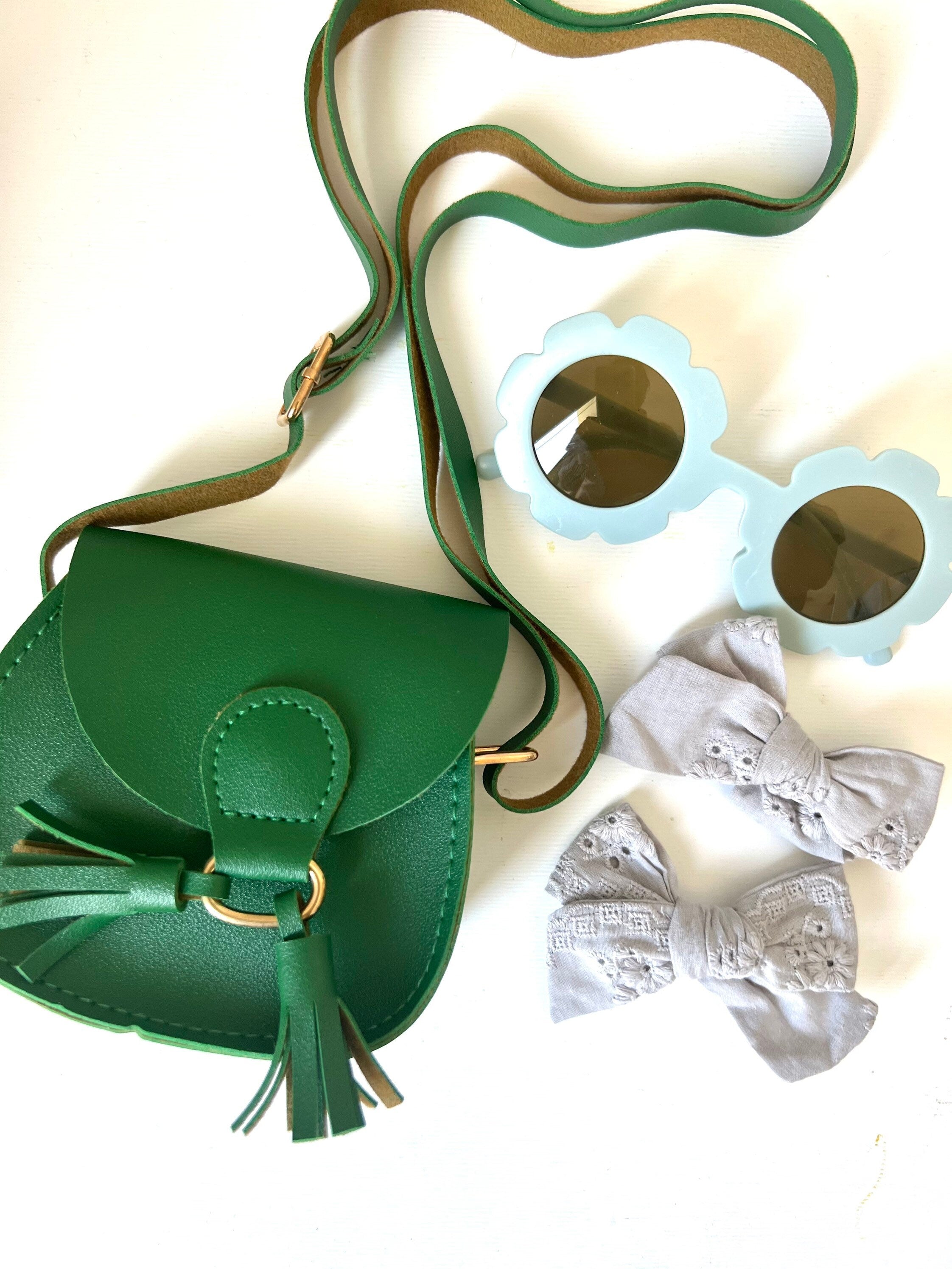 Personalized Christmas Gift Box for Toddler Girl: Sunglasses, Bows & Mini Handbag