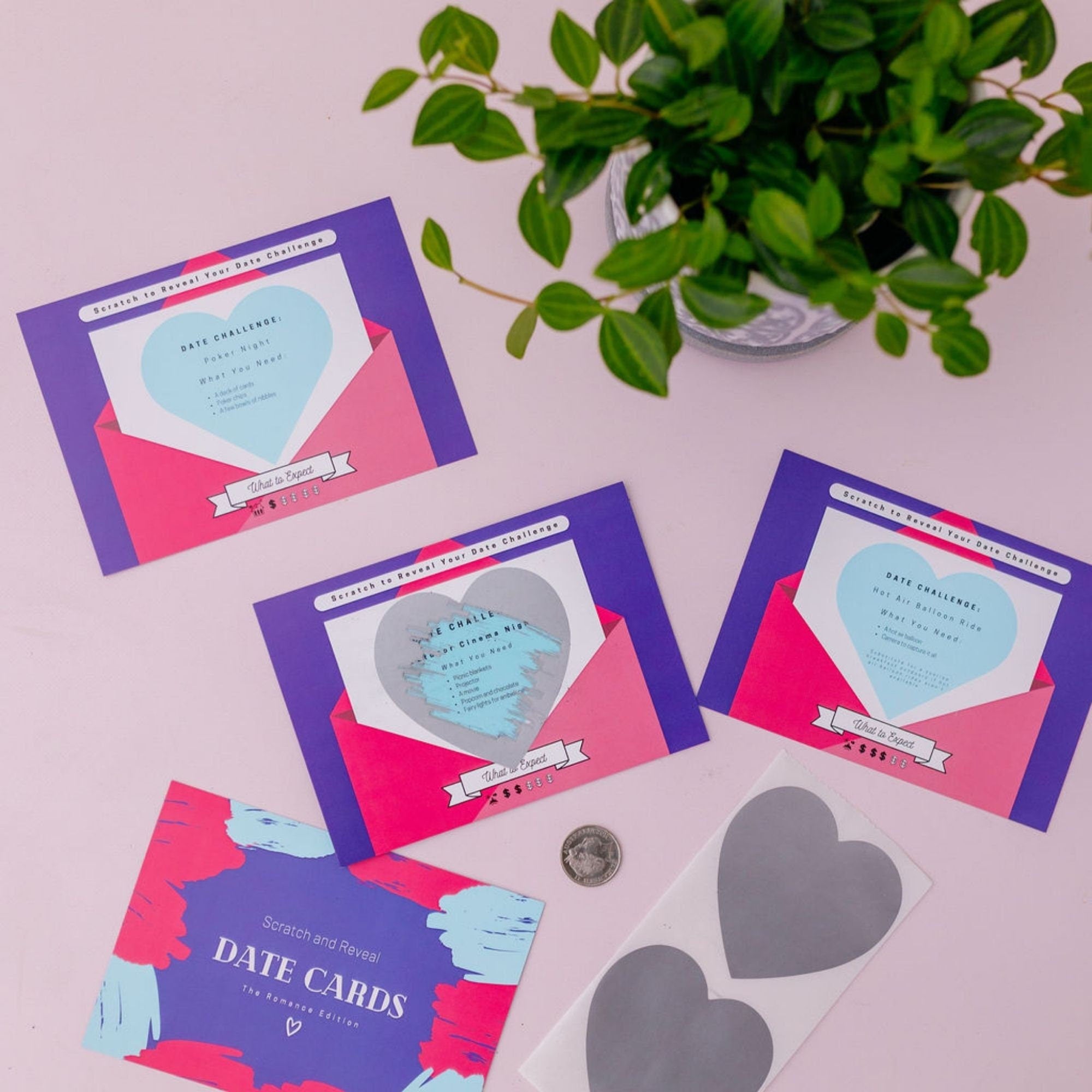 Couples Activity Book, Quizzes, and Scratch Date Cards Set