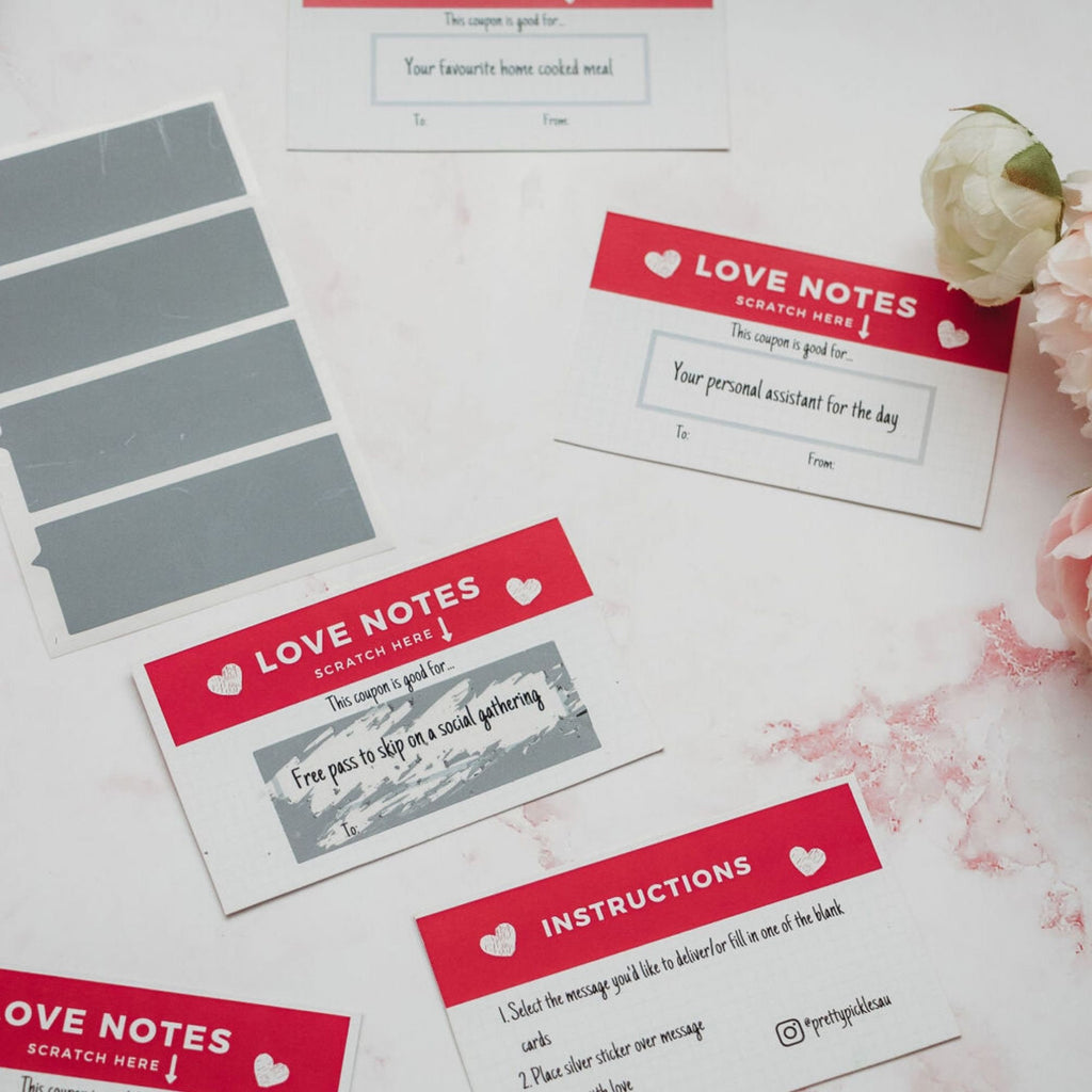 DIY Scratch Off Love Coupons, Romantic Gift for Him