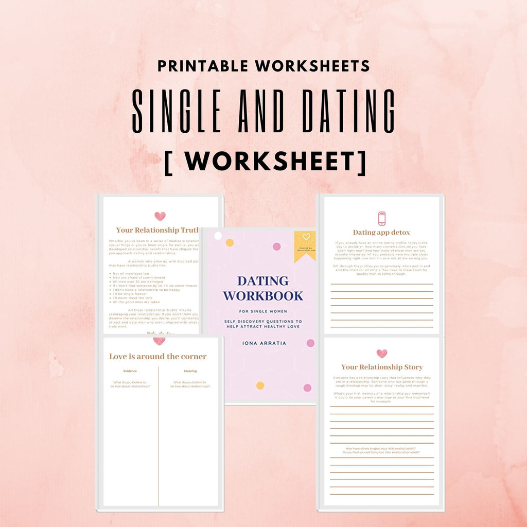 Dating Workbook for Single Women | Discover Relationship Patterns (Printable)