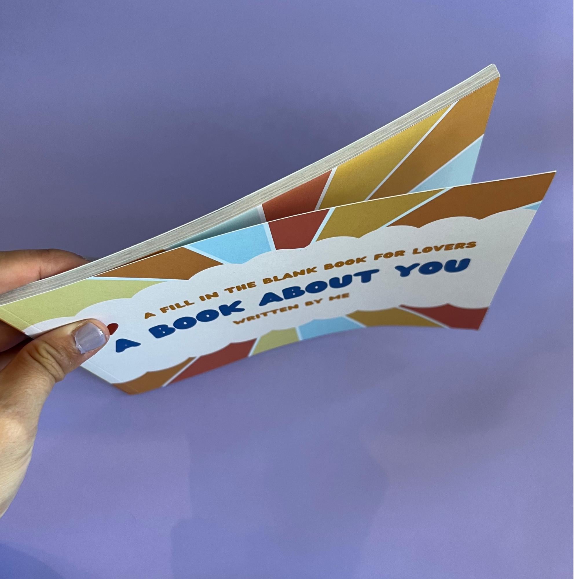 Custom Book for Boyfriend or Girlfriend Fill in the Blank Paper Anniversary Gift for Couples Long Distance Gift for Boyfriend Cute Gift