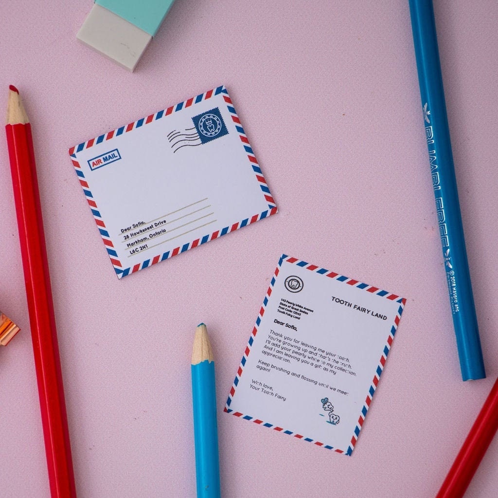 Mini Tooth Fairy Letter & Envelope Printable (Editable PDF)
