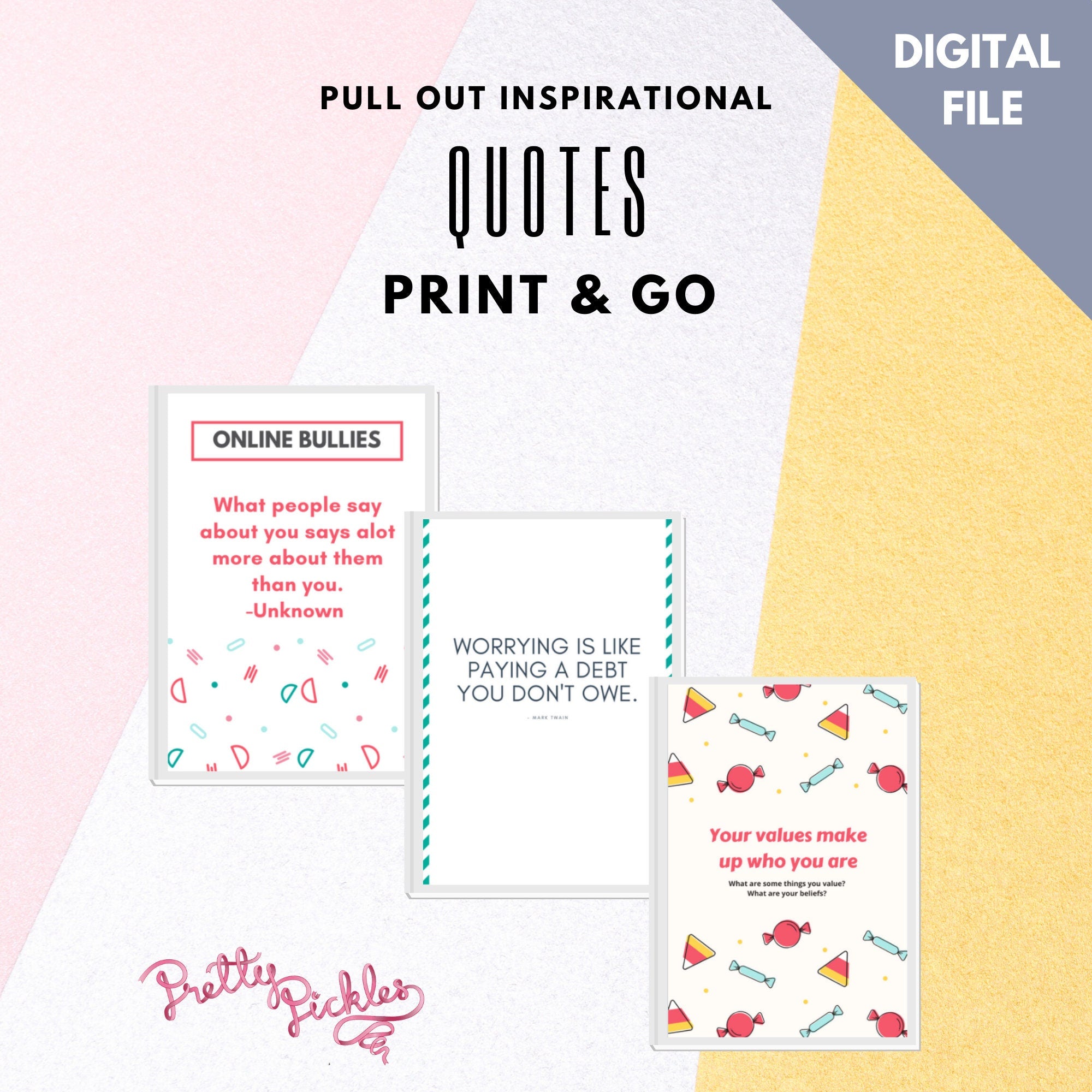 Growth Mindset and Self Love Worksheets for Tweens and Teens