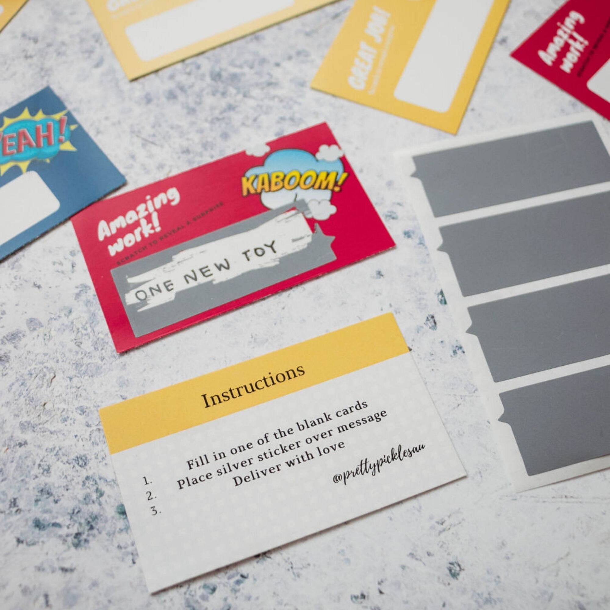 Scratch and Reveal Reward Cards: Kids Affirmation, Teens Appreciation