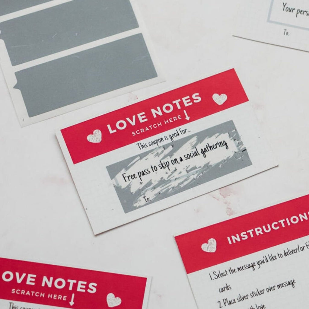 Scratch Off Love Coupons: DIY Gift for Him/Her