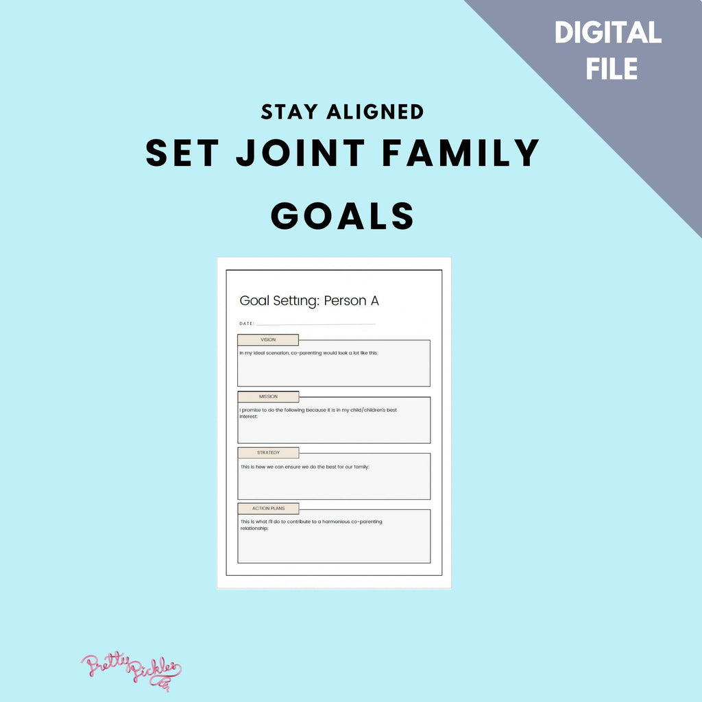 Co Parenting Workbook Counselling Tools for Blended Families CoParenting Worksheets Divorce with Children Tools Family Dynamics Self Help