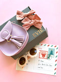 Personalized Christmas Gift Box for Toddler Girl: Sunglasses, Bows & Mini Handbag