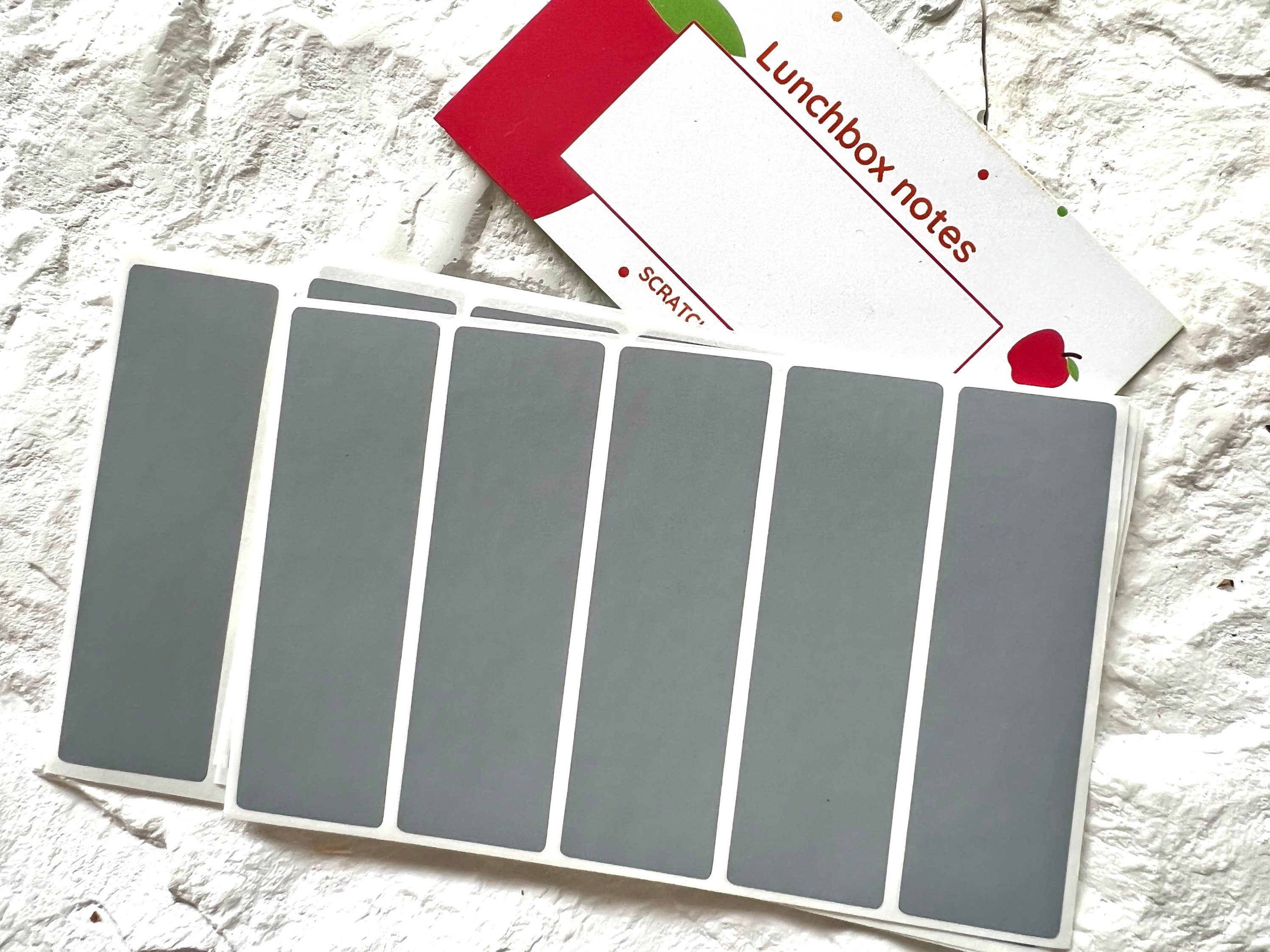 Scratch and Reveal Stickers Silver