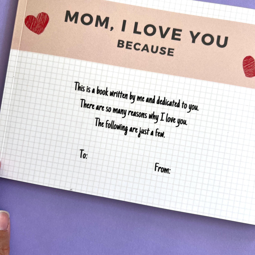 DIY Custom Book for Mom Fill In The Blank Gift Thoughtful Gift Idea Mum Gift Birthday Gift Idea for Mum from Daughter Personalized Book Mom