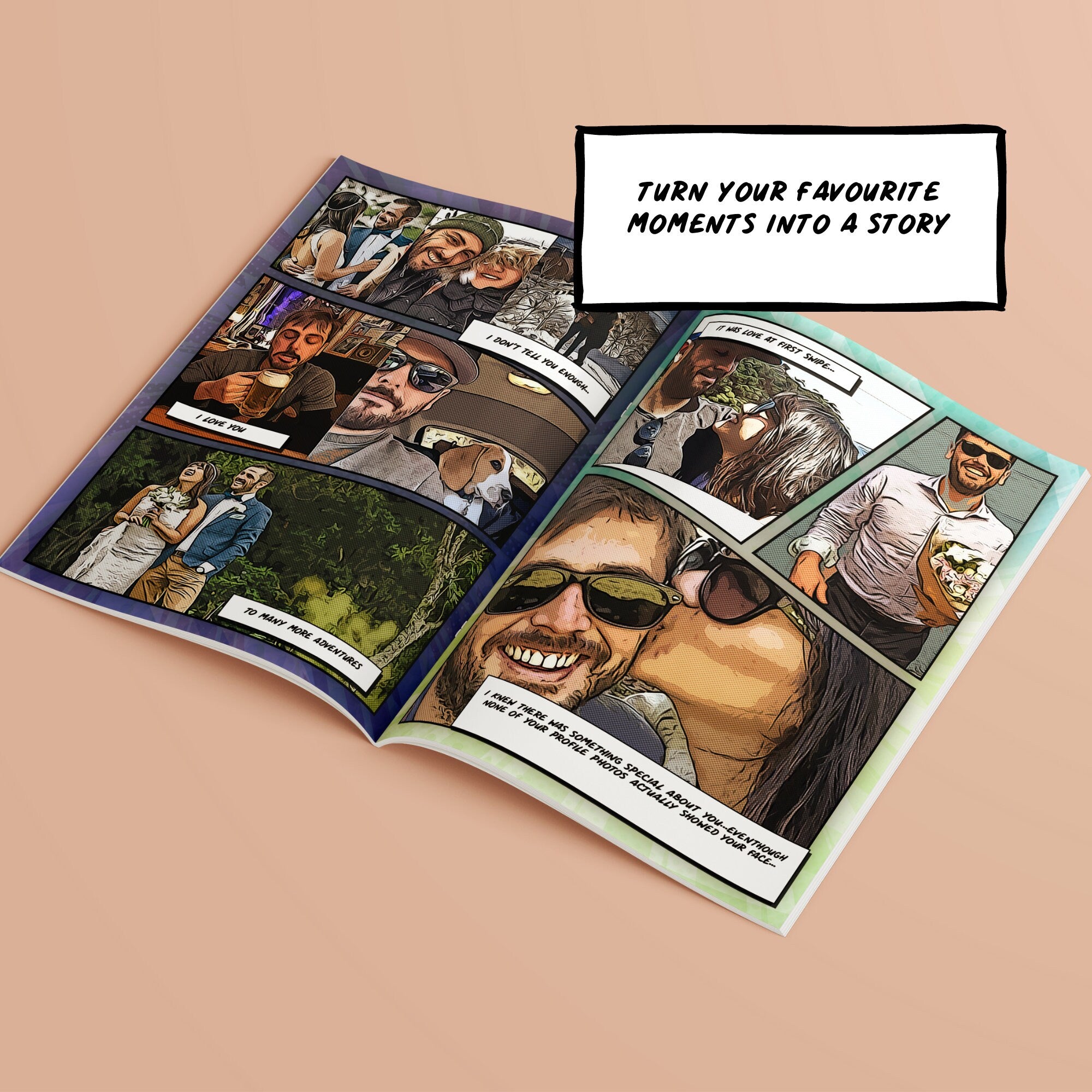 Personalized Comic Book: Custom Adventure Anniversary Gift