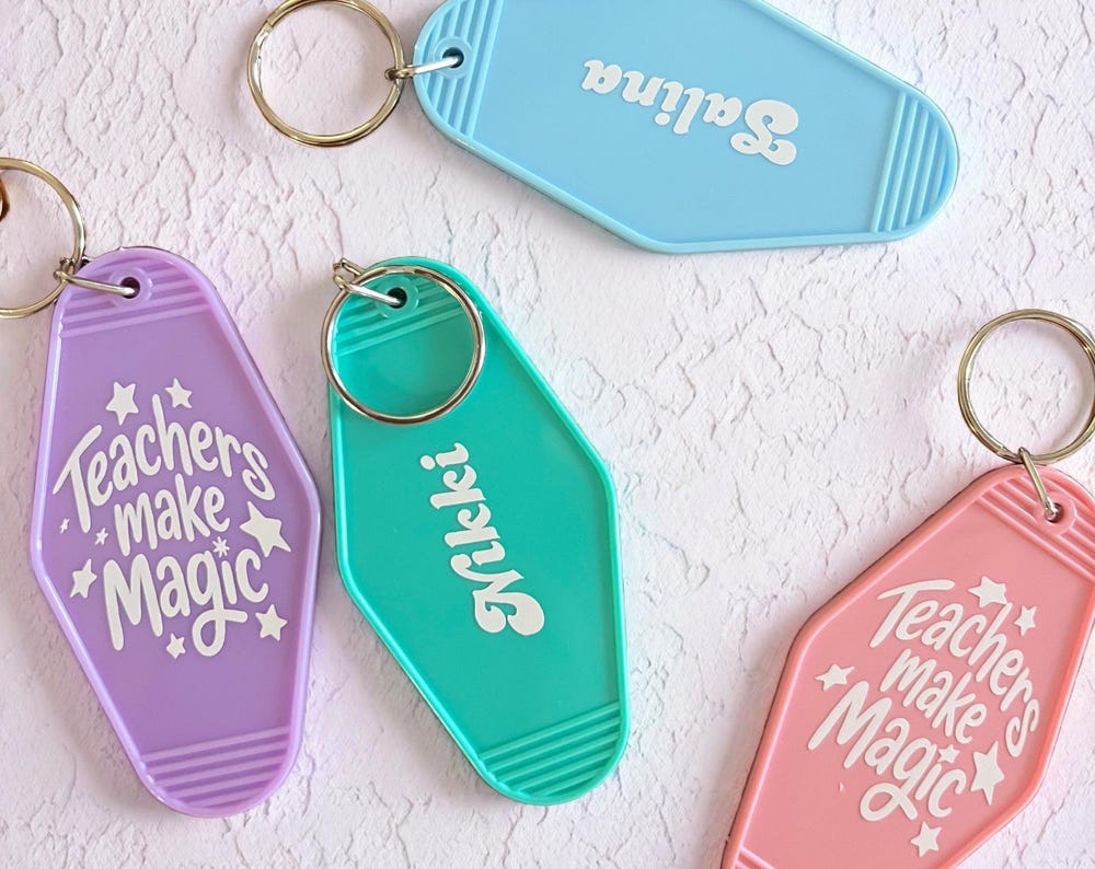 Custom Teacher Keychains